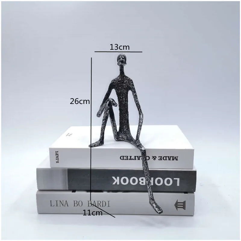 Escultura Humana em Ferro Fundido