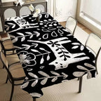 Textura gato pano de mesa retangular mancha toalha de mesa oleada mantel mesa impermeável decoração