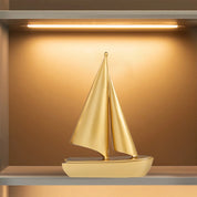 Estatueta moderna de barco à vela, modelo de veleiro colecionável, estátua criativa de navio à vela para decoração de mesa de armário de aniversário