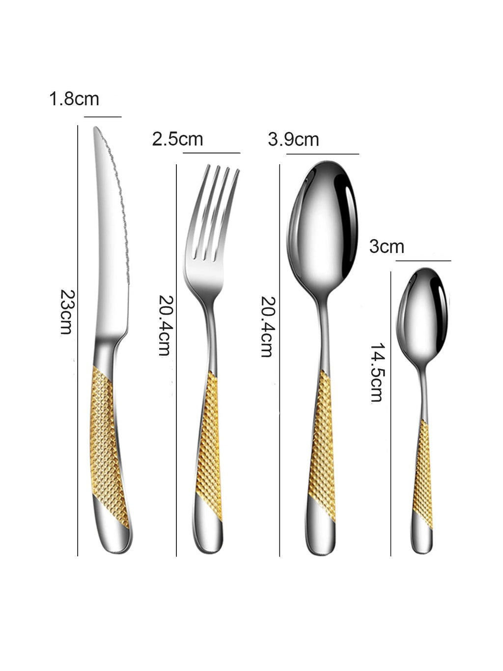 Conjunto de Talheres Criativos com 24pcs