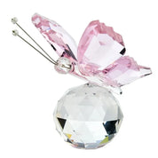 Estatueta de Borboleta de Cristal Decorativa