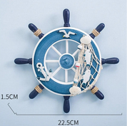 Praia De Madeira Barco Navio Volante, Rede De Pesca, Home Wall Decor, Art Decor, 9 Polegada