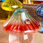 Vaso de cogumelo colorido criativo hidropônico vidro transparente aromaterapia vaso sala estar jantar desktop arte decoração