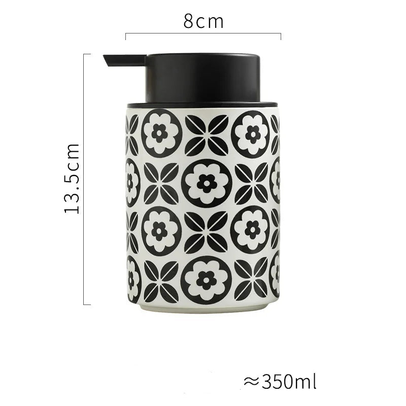 Garrafa De Cerâmica De Estilo Europeu para Loção, Recipiente De Espuma, Casa E Hotel Shampoo, Garrafa De Armazenamento De Água De Limpeza, Acessórios Do Banheiro