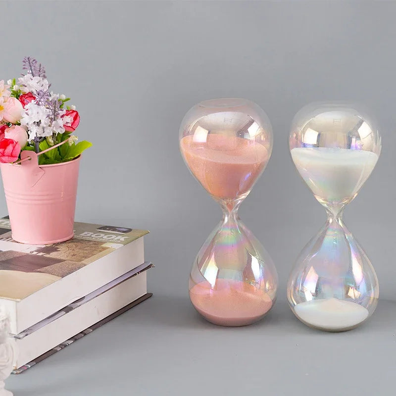 Temporizador de ampulheta colorido para casa, ornamento divertido para crianças, presente de aniversário para viagens de negócios, 30 minutos