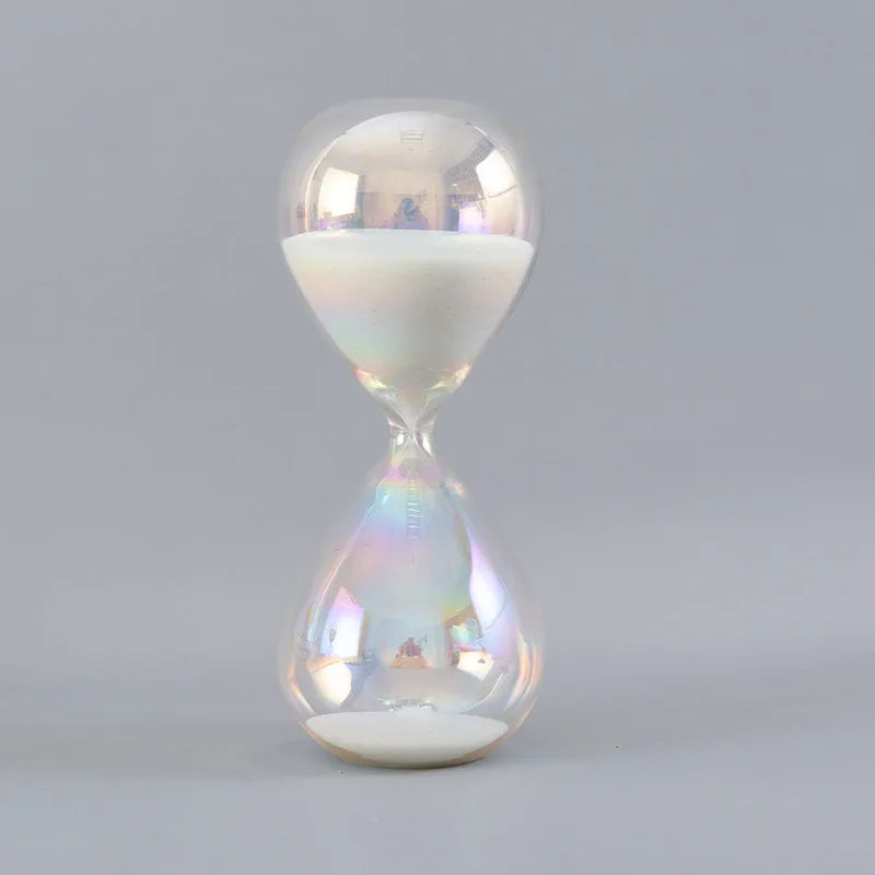 Temporizador de ampulheta colorido para casa, ornamento divertido para crianças, presente de aniversário para viagens de negócios, 30 minutos