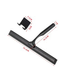 Rodo de silicone multiuso, raspador de parede, alça de aço inoxidável, limpador com gancho para cozinha, banheiro, janela, vidro limpo