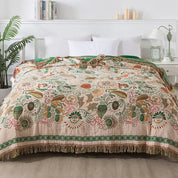 Colcha de algodão puro verão 4 camadas gaze borla toalha colcha ab lado multifuncional cobertor decorar sofá cama capa