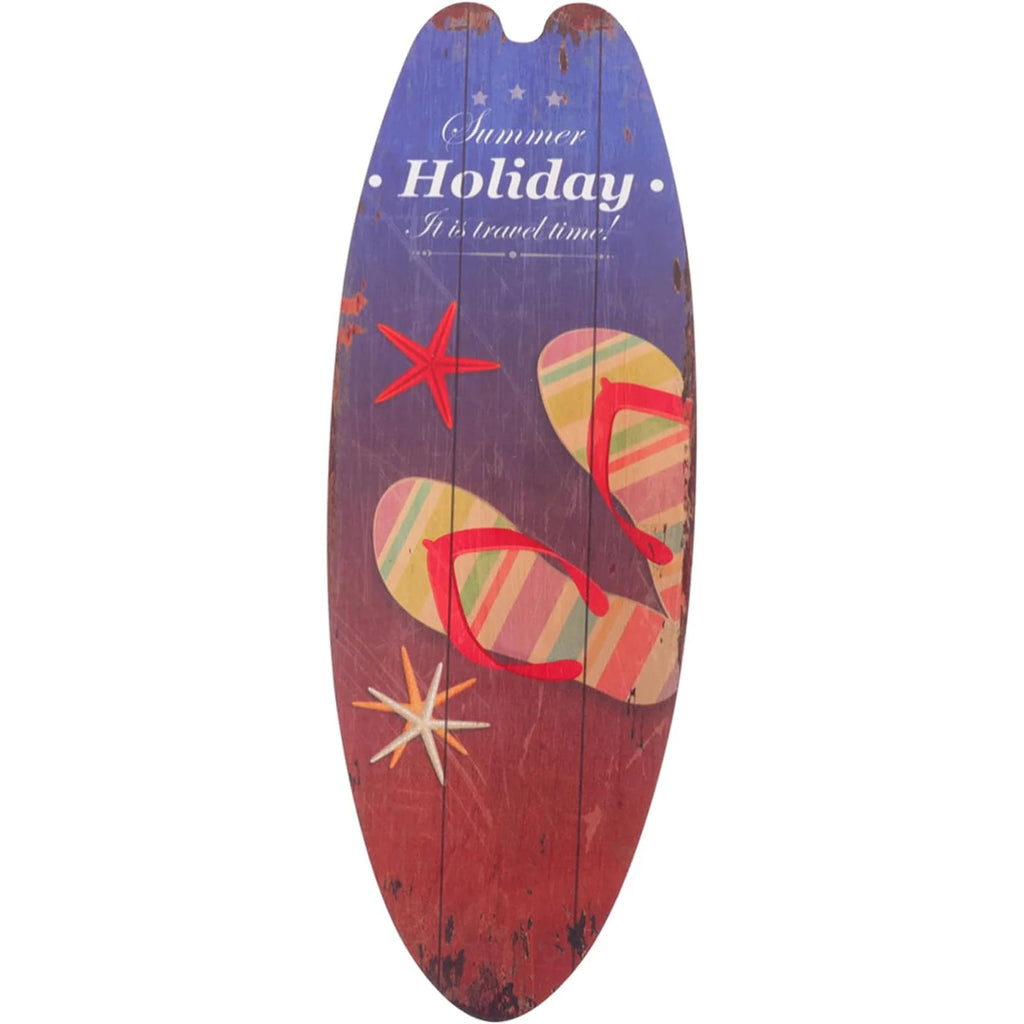 Prancha de surf parede pendurado sinal de madeira decoração de praia verão temático tropical bar decoração de parede bem-vindo ao paraíso sinal de porta para casa quarto