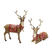 Estatueta de Rena Ornamentos, Estátua Criativa Alce Deer, Decoração Moderna, Gabinete, Desktop, Escritório, Decoração Do Quarto