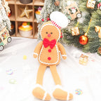 Natal decoração de ano novo para casa boneca de pelúcia homem de gengibre árvore de natal pendurado ornamento pingente interior presente do miúdo decoração 2024