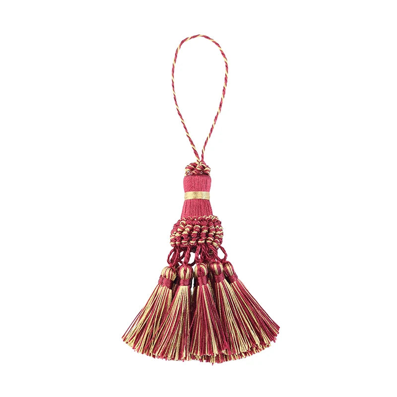 1pc borlas pendurado decoração artesanato franja de seda borla chaveiros escova diy decoração para sacos portas cortina marcadores chaves