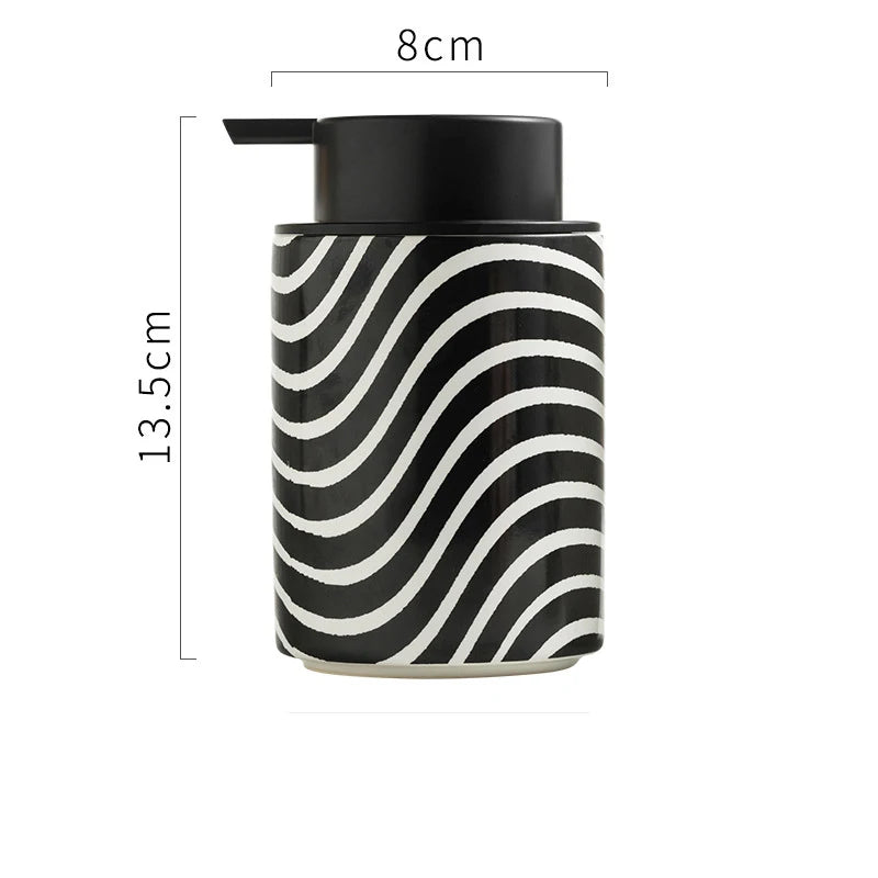 Garrafa De Cerâmica De Estilo Europeu para Loção, Recipiente De Espuma, Casa E Hotel Shampoo, Garrafa De Armazenamento De Água De Limpeza, Acessórios Do Banheiro