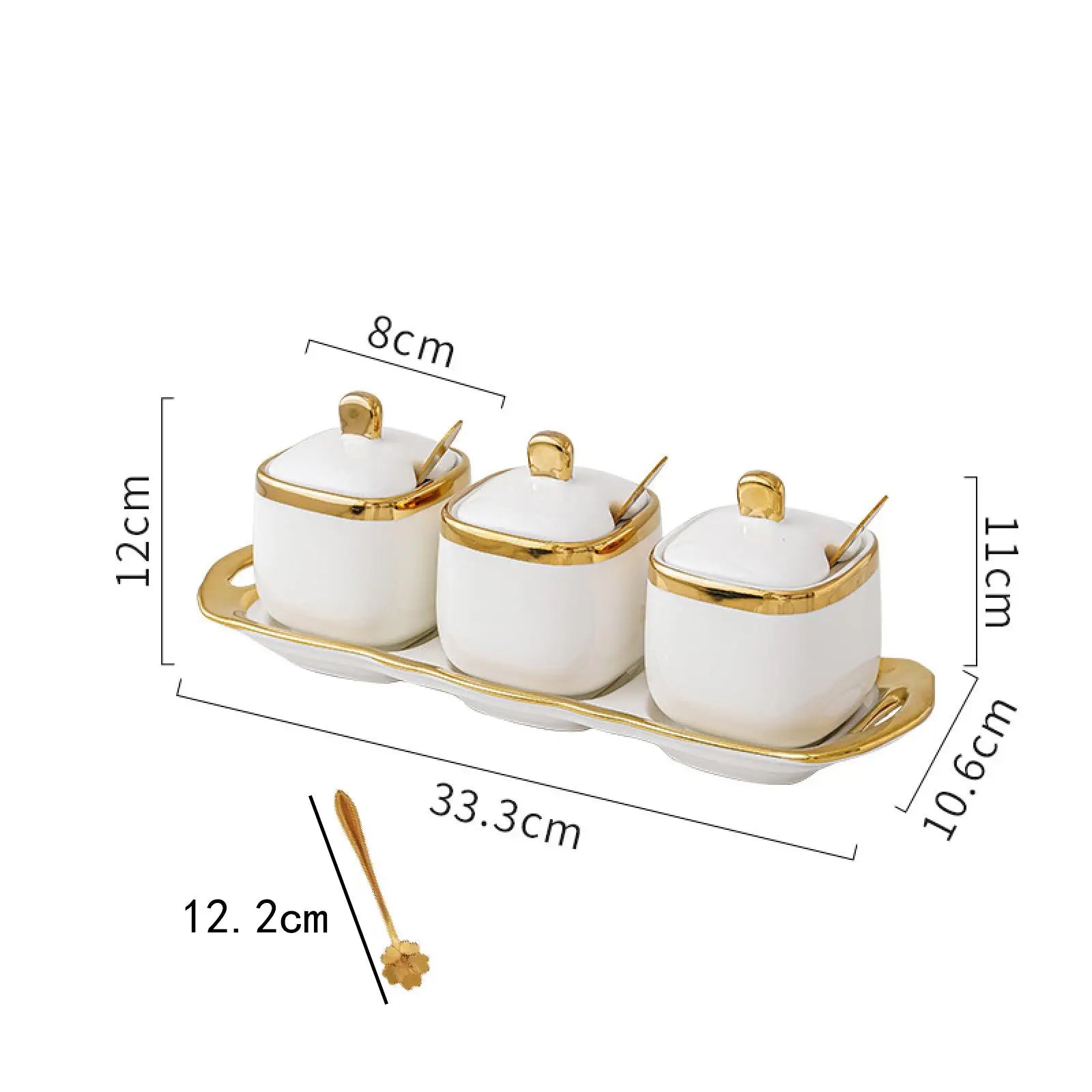 Frasco de Cerâmica Luxo para Condimentos