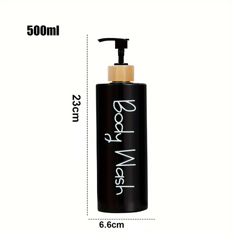 3 pçs dispensador de sabão do banheiro reutilizável bomba mão dispensador garrafa banheiro chuveiro gel shampoo recarregável garrafa recipiente