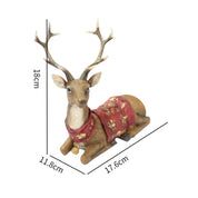 Estatueta de Rena Ornamentos, Estátua Criativa Alce Deer, Decoração Moderna, Gabinete, Desktop, Escritório, Decoração Do Quarto