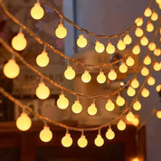 Bolha solar bolas lâmpada luzes da corda ao ar livre gotas de água ao ar livre à prova dwaterproof água orb luzes natal pátio festa de férias