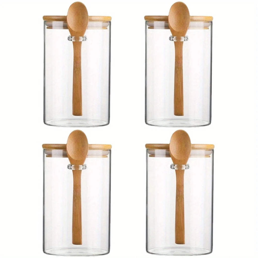 Conjunto de Potes Herméticos com Colher