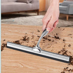 Rodo de silicone multiuso, raspador de parede, alça de aço inoxidável, limpador com gancho para cozinha, banheiro, janela, vidro limpo