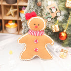 Natal decoração de ano novo para casa boneca de pelúcia homem de gengibre árvore de natal pendurado ornamento pingente interior presente do miúdo decoração 2024