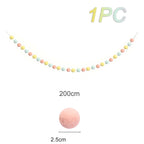 2m bola de feltro guirlanda pompom corda ornamentos para boho casa decoração do quarto chá de bebê aniversário natal decoração da parede