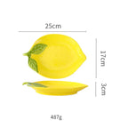 Pratos em Cerâmica Limão Siciliano