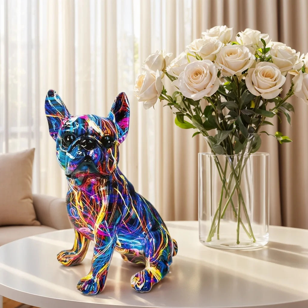 Estátua Cachorros Grafitados