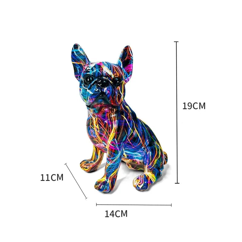 Estátua Cachorros Grafitados