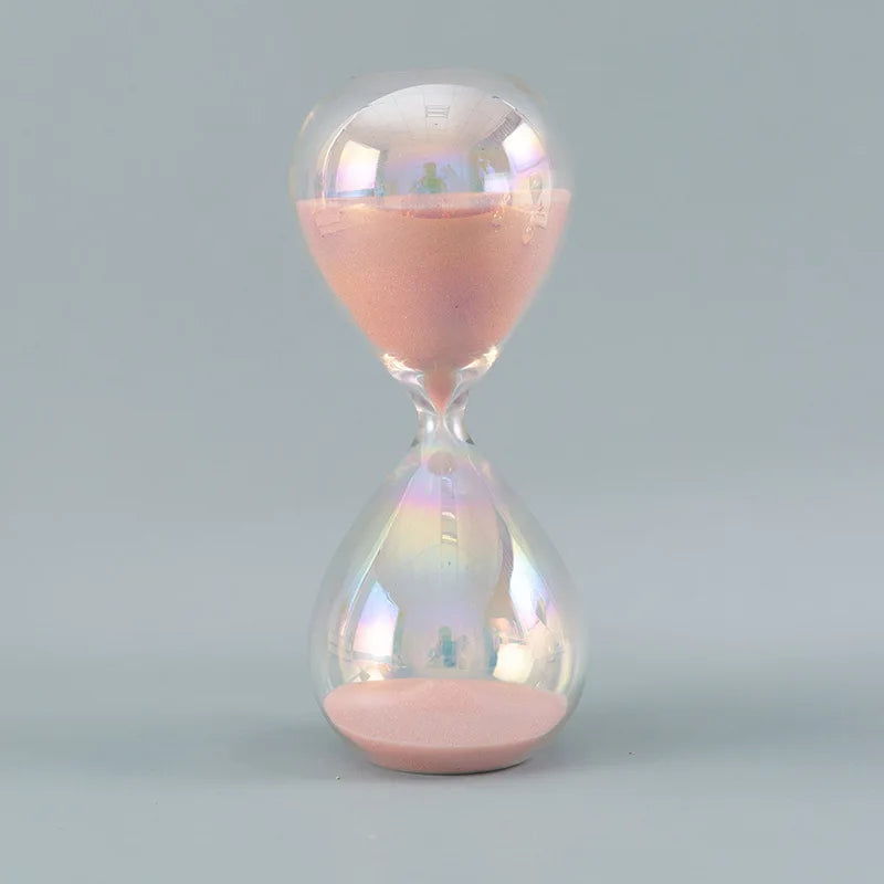 Temporizador de ampulheta colorido para casa, ornamento divertido para crianças, presente de aniversário para viagens de negócios, 30 minutos