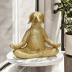1pc estátua de meditação, estátua de yoga de cachorro, estátua de pose de yoga estátuas decorativas de jardim para pátio, gramado, quintal e decoração de jardim