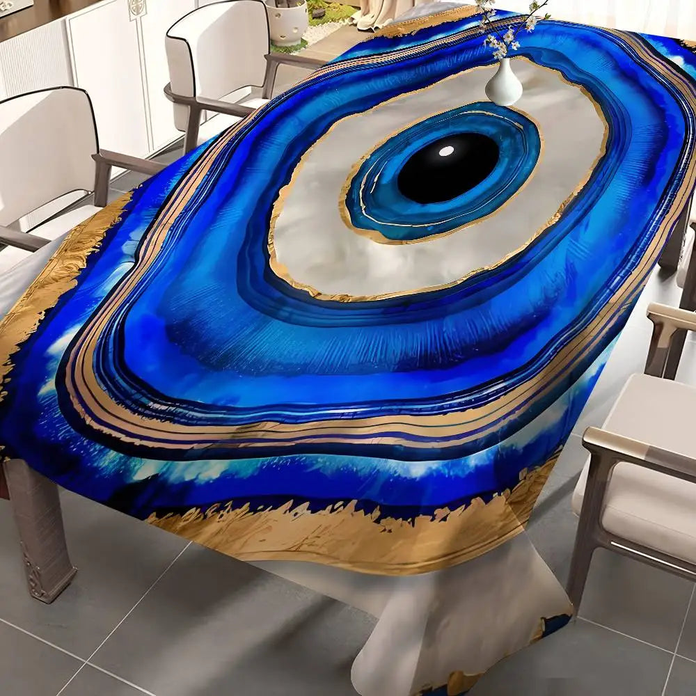 Nazar mau olhado árvore da vida toalha de mesa festa de aniversário casamento natal capa de mesa limpar pano decoração cobre retângulo