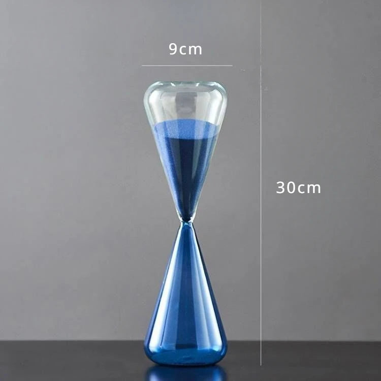 Ampulheta Minimalista em Vidro Colorido