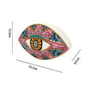 Artesanato de cerâmica criativo, decoração de casa, azul turco, esculturas de mau olhado, estátua de olho do diabo, estilo marrocos, ornamentos de mesa