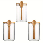 Conjunto de Potes Herméticos com Colher