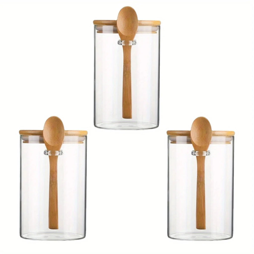 Conjunto de Potes Herméticos com Colher