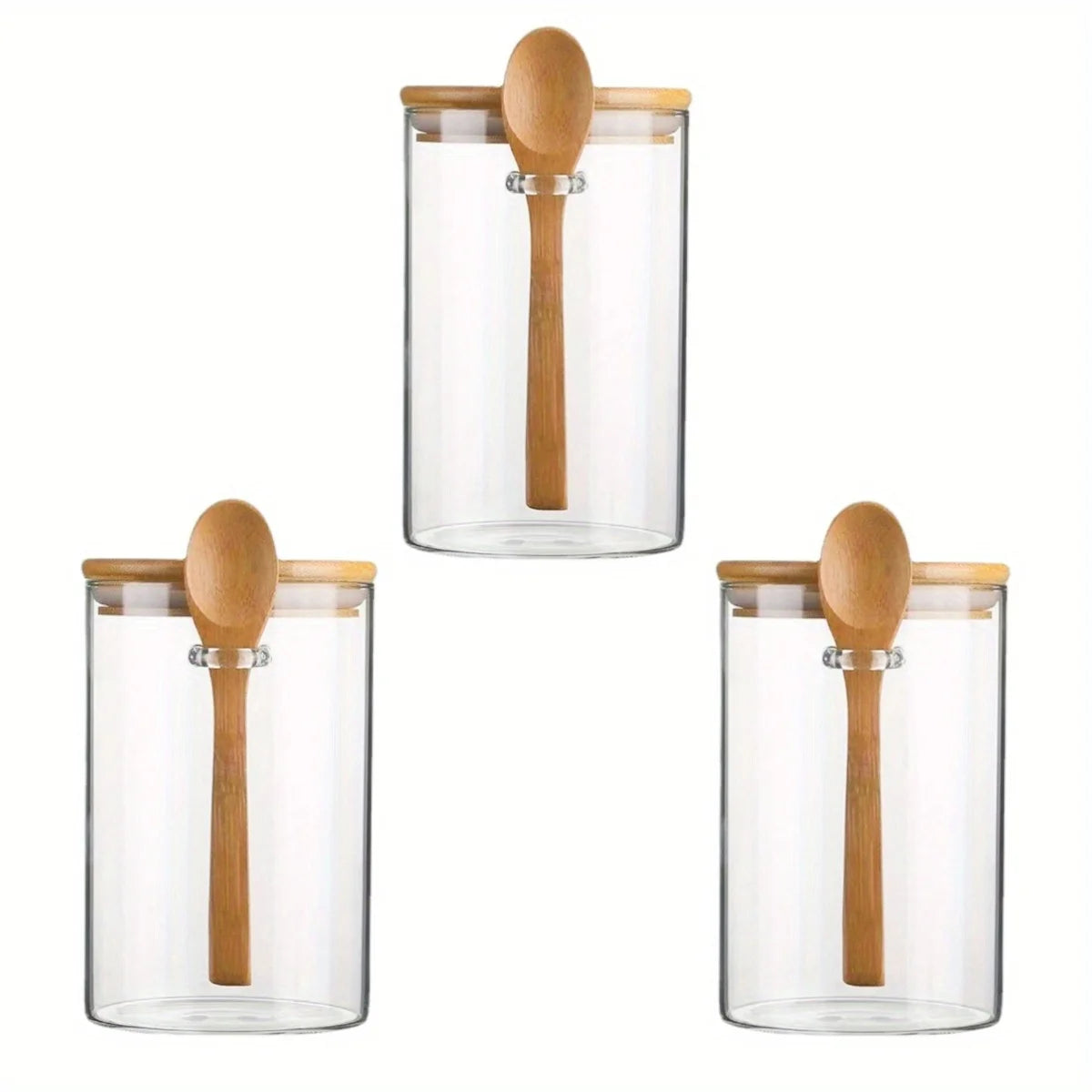 Conjunto de Potes Herméticos com Colher