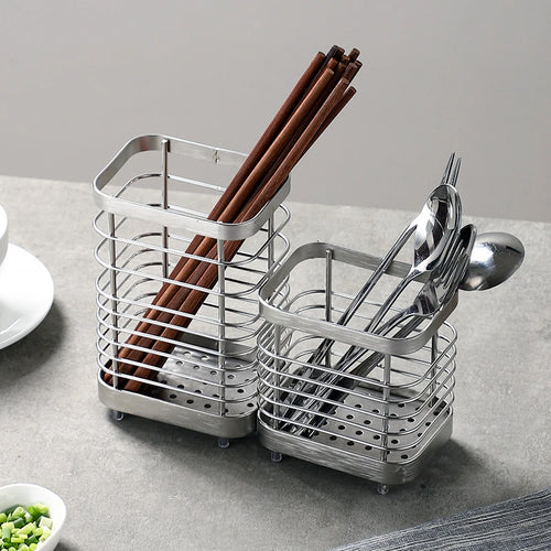 Cesta de Aço Inoxidável para Utensílios de Cozinha