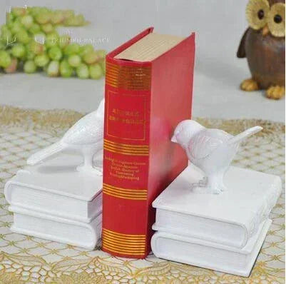 Aparadores de Livros Retro Birds em Resina