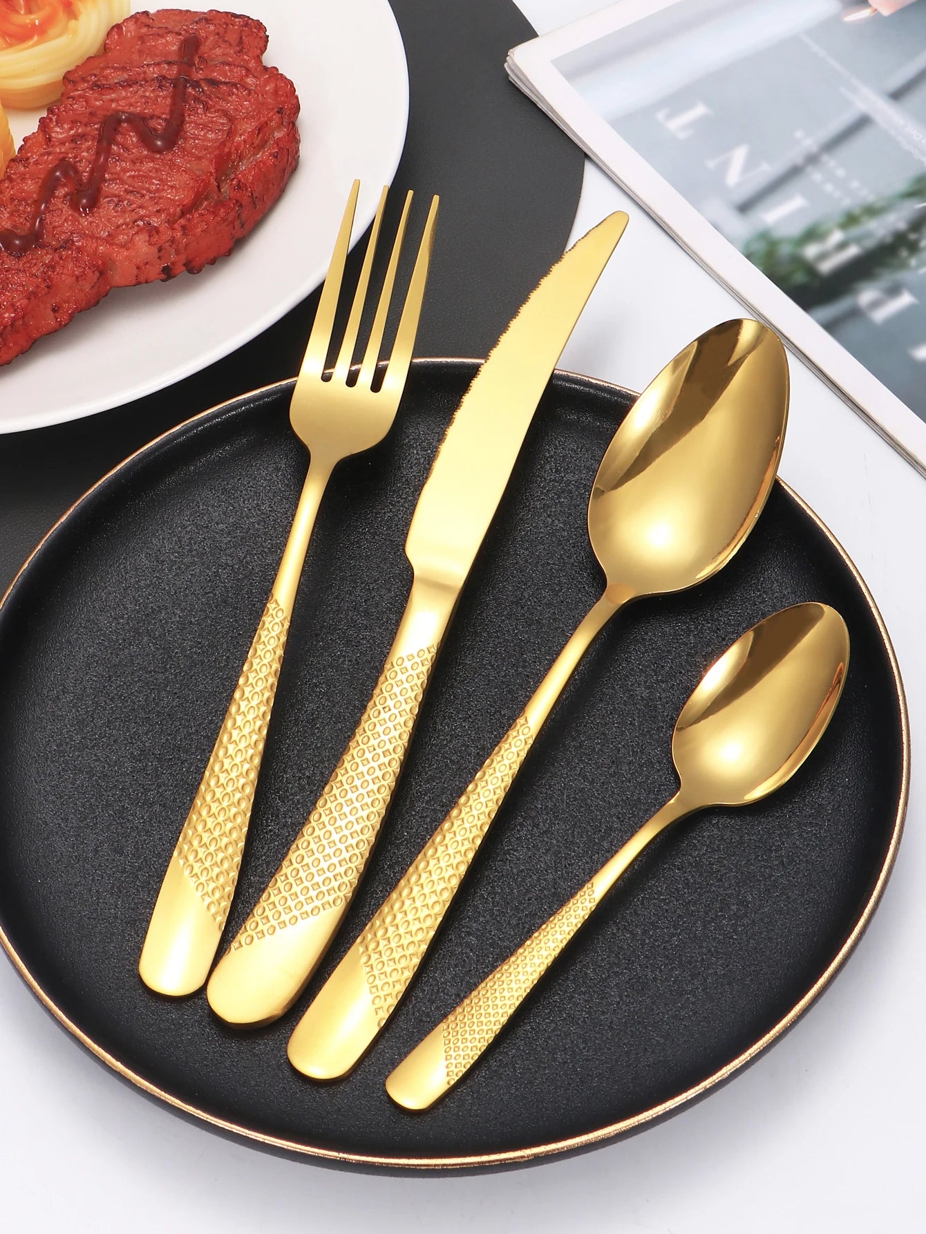 Conjunto de Talheres Criativos com 24pcs