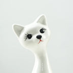 Casal de Gatos em Cerâmica
