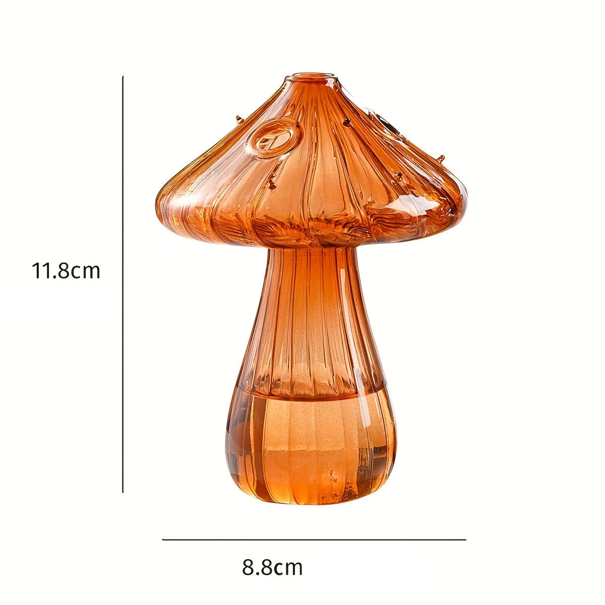 Vaso de cogumelo colorido criativo hidropônico vidro transparente aromaterapia vaso sala estar jantar desktop arte decoração
