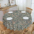 Redonda Pavões E Raposa Por William Morris Toalha De Mesa À Prova De Óleo À Prova D' Água Cobre Animais Da Floresta Têxtil Padrão Toalha De Mesa
