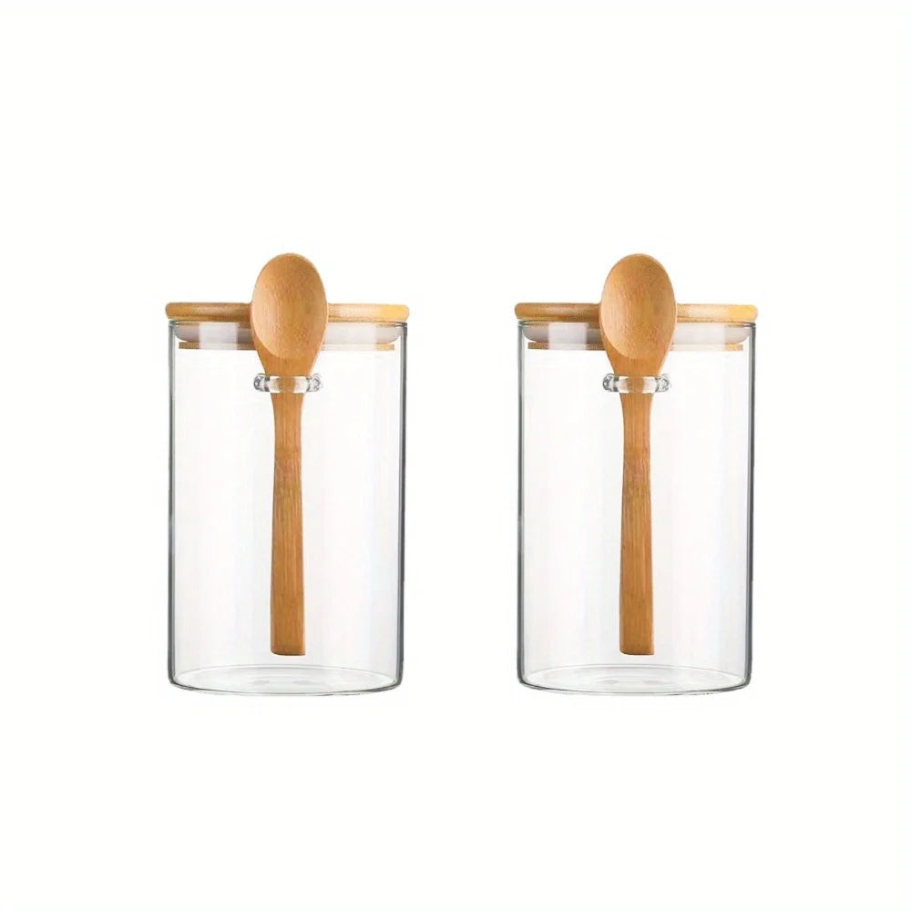 Conjunto de Potes Herméticos com Colher