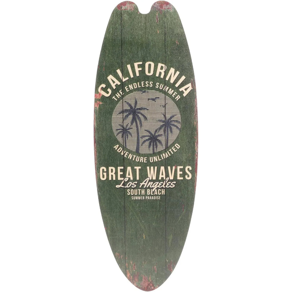 Prancha de surf parede pendurado sinal de madeira decoração de praia verão temático tropical bar decoração de parede bem-vindo ao paraíso sinal de porta para casa quarto