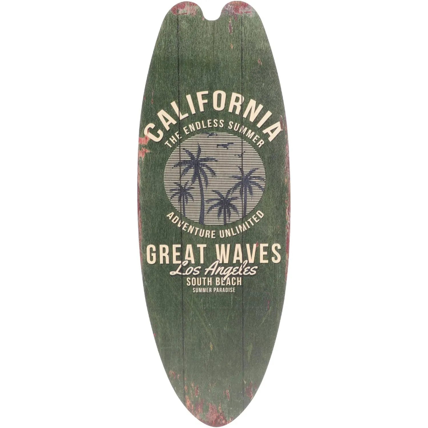 Prancha de surf parede pendurado sinal de madeira decoração de praia verão temático tropical bar decoração de parede bem-vindo ao paraíso sinal de porta para casa quarto