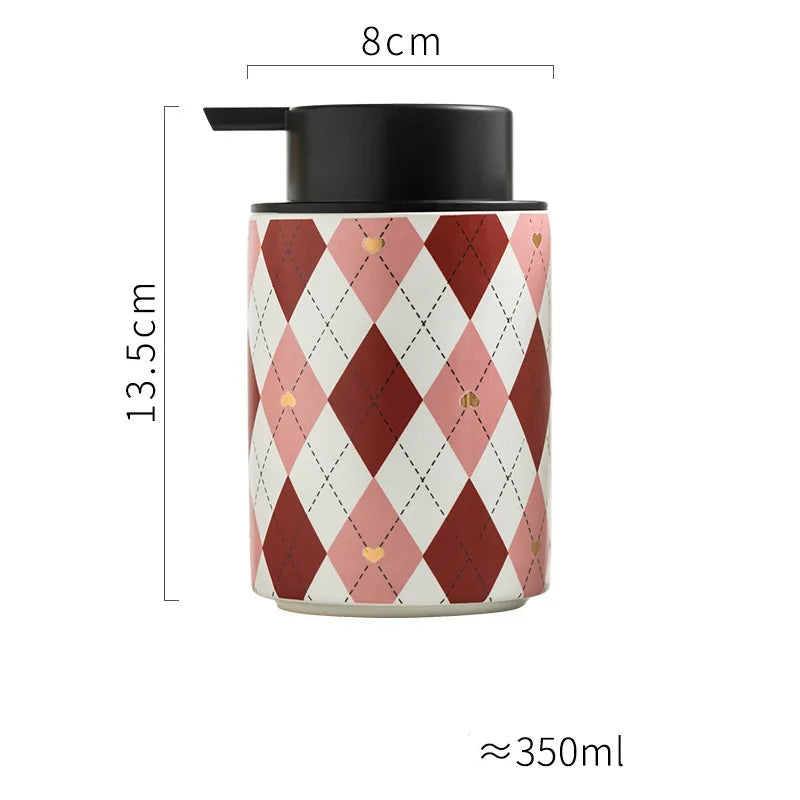 Garrafa De Cerâmica De Estilo Europeu para Loção, Recipiente De Espuma, Casa E Hotel Shampoo, Garrafa De Armazenamento De Água De Limpeza, Acessórios Do Banheiro