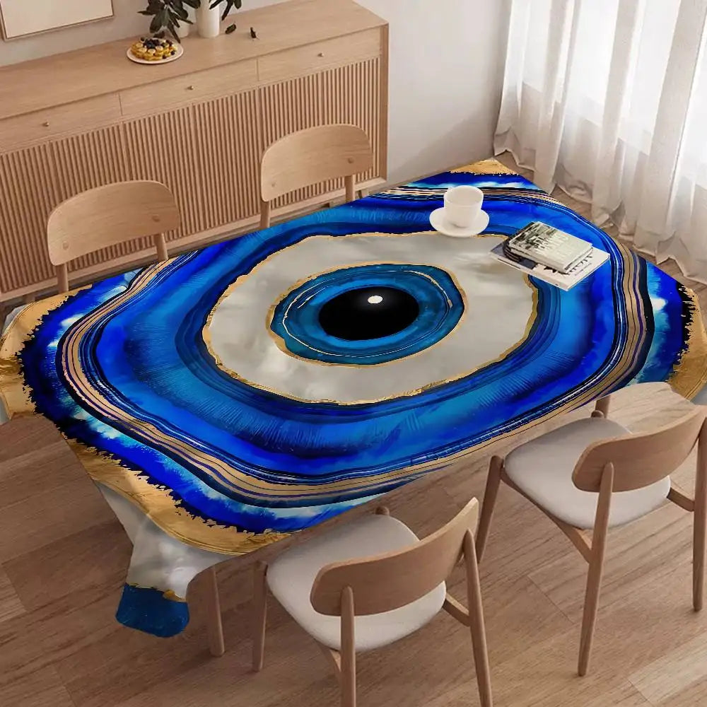 Nazar mau olhado árvore da vida toalha de mesa festa de aniversário casamento natal capa de mesa limpar pano decoração cobre retângulo