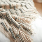 Manta de Malha Jacquard Vintage