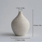 Vaso de Cerâmica Nórdico Decorativo