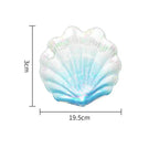 Placas Irregulares De Shell De Vidro Colorido Criativo, Bandeja De Frutas Marinhas Em Casa, Ornamentos Europeus De Lanches, Placas Decorativas